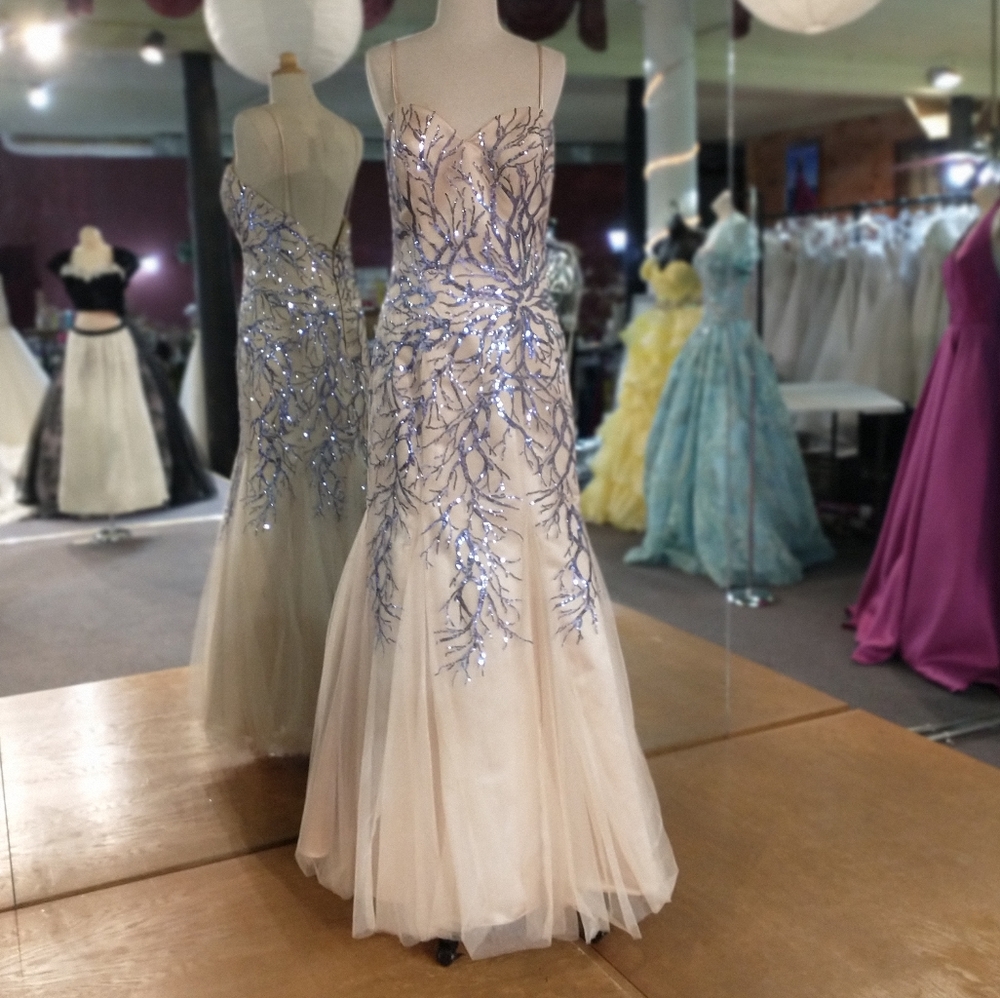 Precious Formals Sequined Mermaid Dress